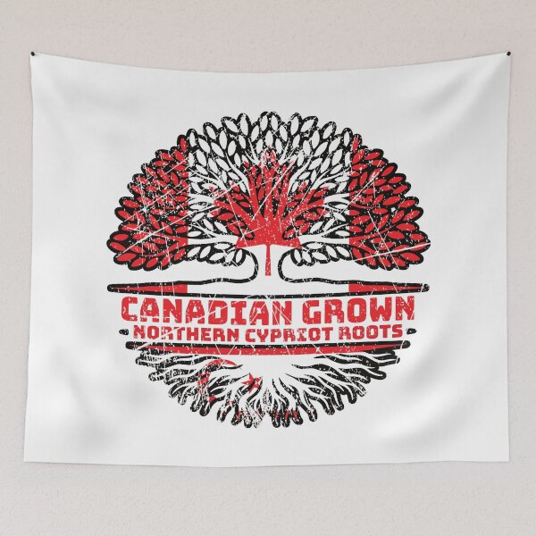 Item preview, Northern Cyprus Northern Cypriot Canadian Canada Tree Roots Flag designed and sold by FlagX.