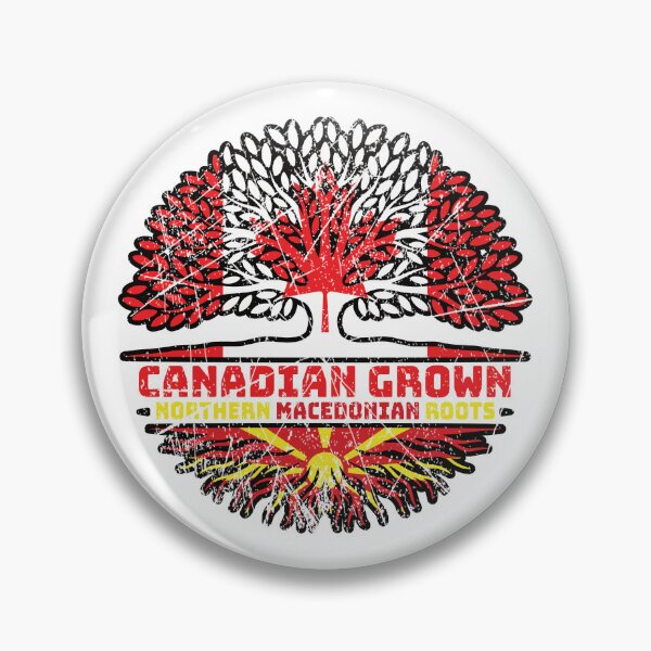 Item preview, Northern Macedonia Northern Macedonian Canadian Canada Tree Roots Flag designed and sold by FlagX.