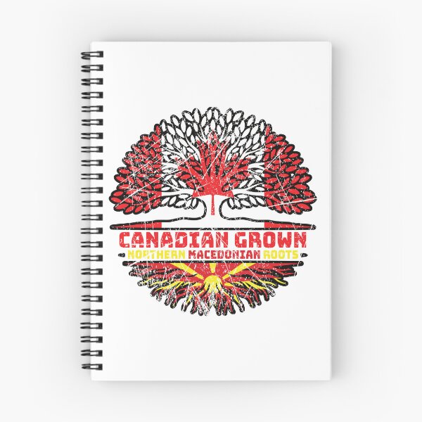 Item preview, Northern Macedonia Northern Macedonian Canadian Canada Tree Roots Flag designed and sold by FlagX.
