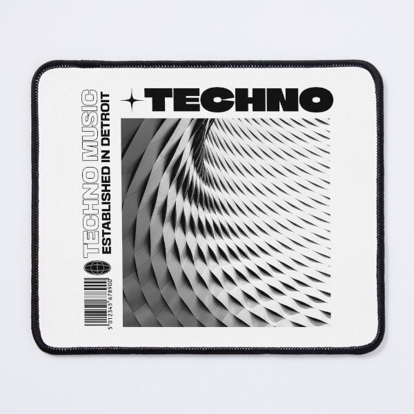 Item preview, TECHNO  - Modern Art (Black)  designed and sold by Discothreadz.