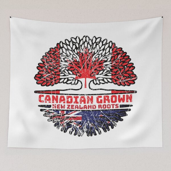 Item preview, New Zealand New Zealand Canadian Canada Tree Roots Flag designed and sold by FlagX.