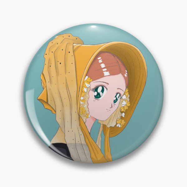 Item preview, 1840's Girl with bonnet 90's Anime Style illustration designed and sold by MariOyama.