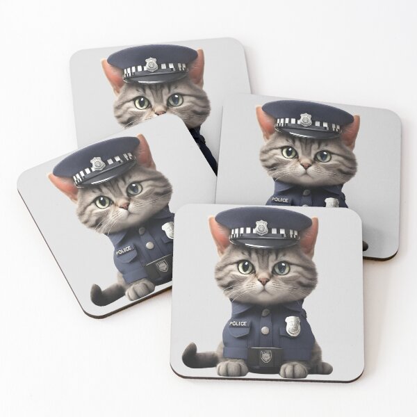 Item preview, police cat designed and sold by avniayar1.