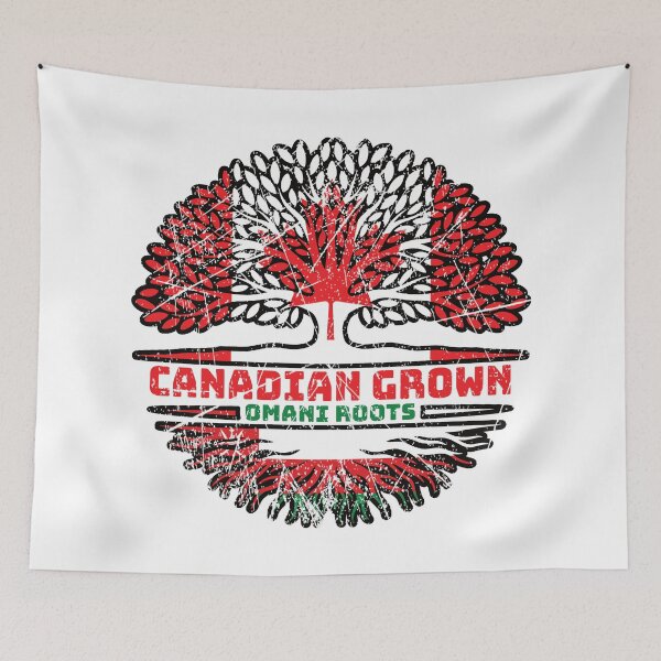 Item preview, Oman Omani Canadian Canada Tree Roots Flag designed and sold by FlagX.