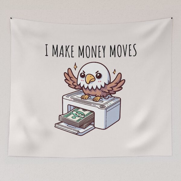 Item preview, Make Money Moves Eagle designed and sold by LemuellTrends.