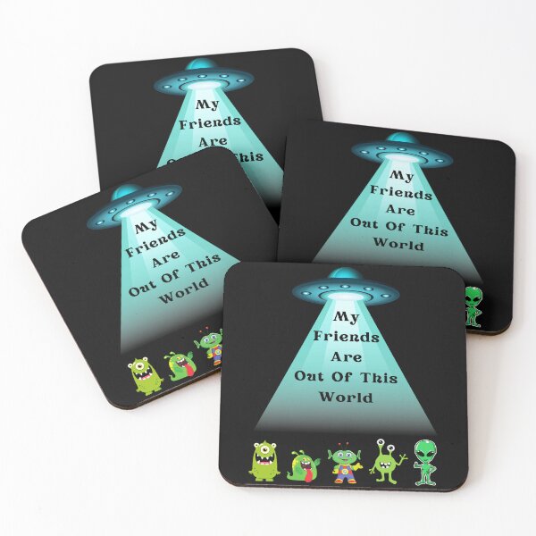 Item preview, My Friends Are Out Of This World Alien Design designed and sold by Artography Designs.