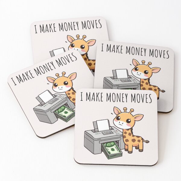 Item preview, Make Money Moves Giraffe designed and sold by LemuellTrends.