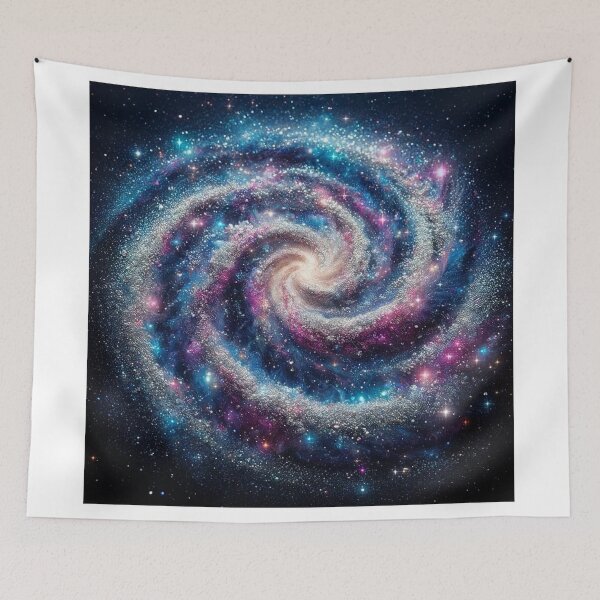 Item preview, Glitter Galaxy sparkle Pattern Sticker T-shirt designed and sold by EWNDesigns.