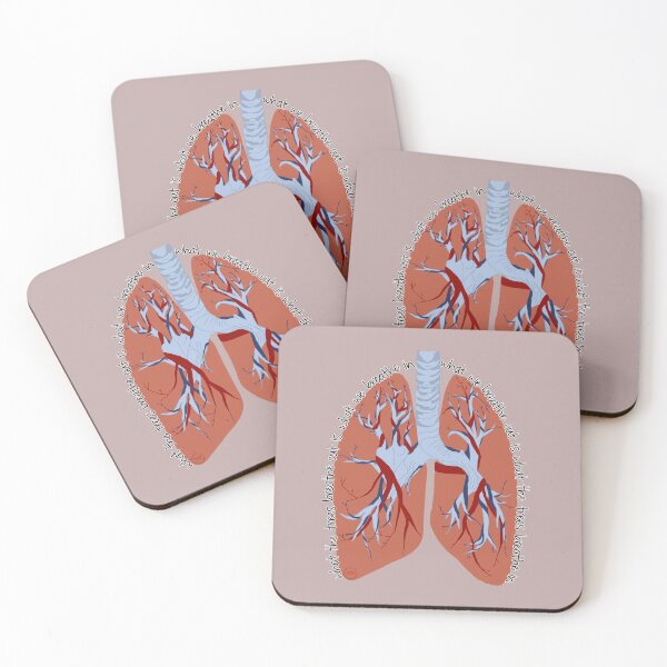 Item preview, lungs - Arthur Waskow quote dove grey designed and sold by SaharBareket.