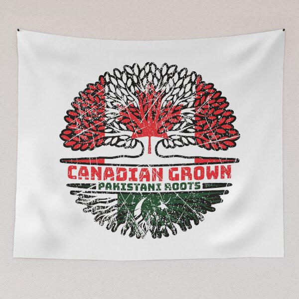 Item preview, Pakistan Pakistani Canadian Canada Tree Roots Flag designed and sold by FlagX.