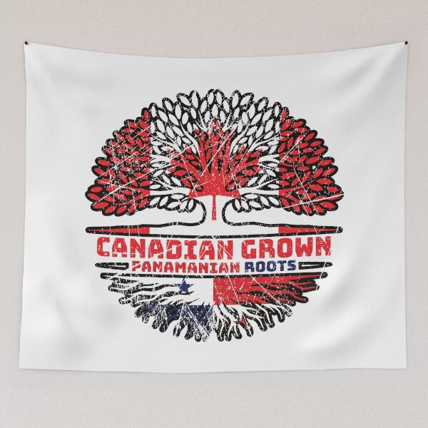 Item preview, Panama Panamanian Canadian Canada Tree Roots Flag designed and sold by FlagX.