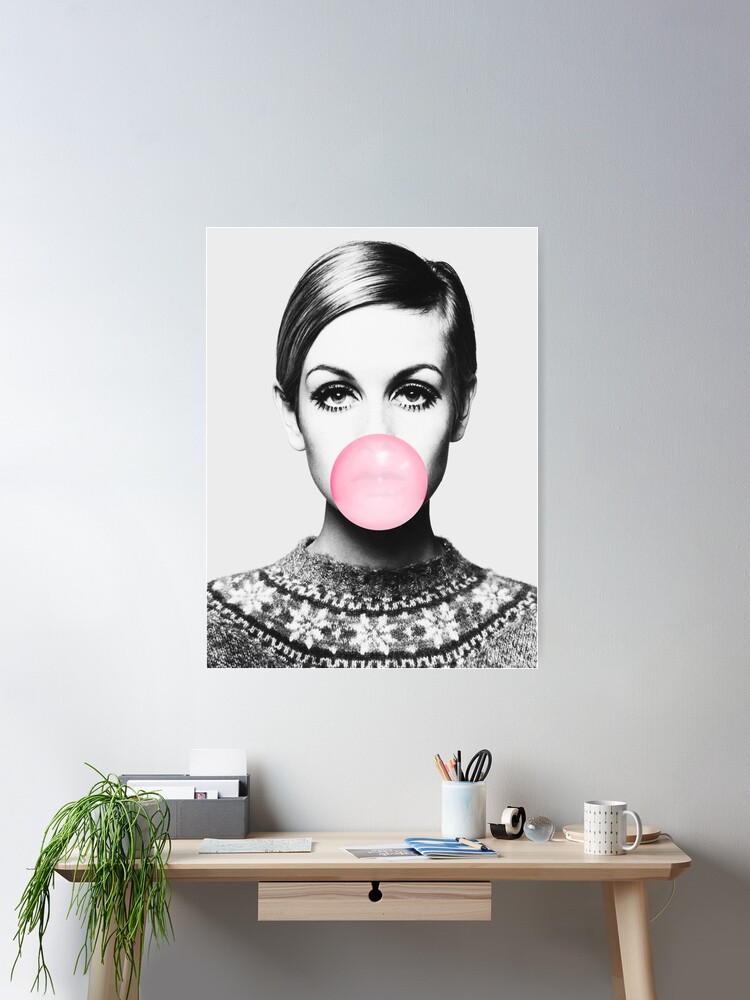 Thumbnail 1 of 3, Poster, Twiggy print, celebrity, Scandinavian, Nordic, Trendy print, Styled, Scandinavian art, Modern art, Wall art, Print, Minimalistic, Modern designed and sold by juliaemelian.