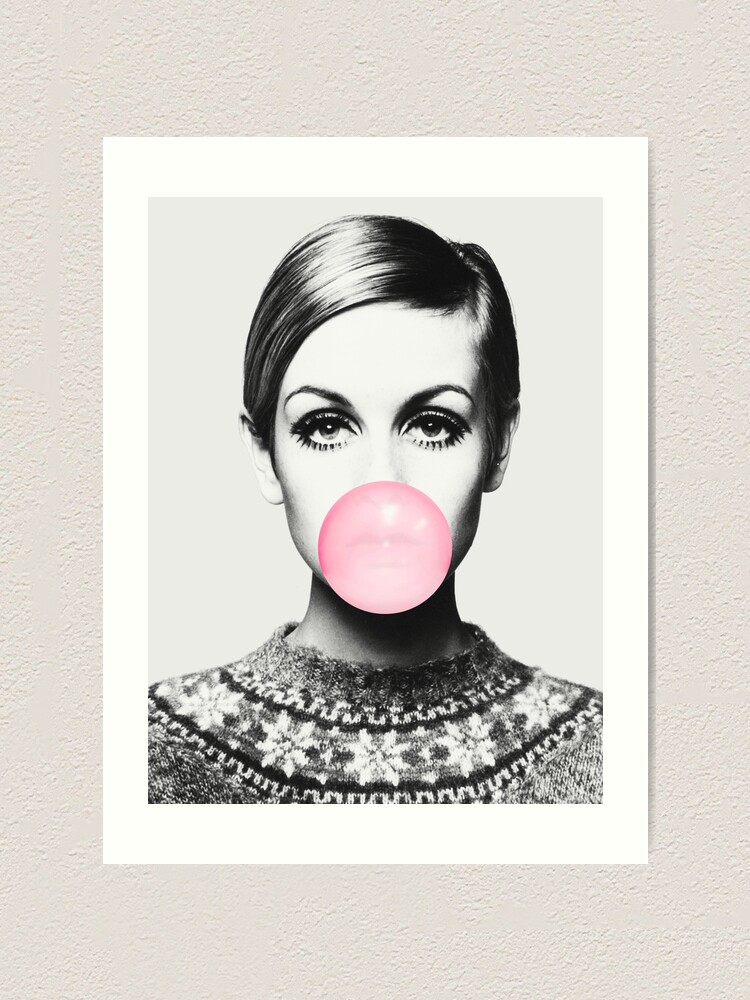 Alternate view of Twiggy print, celebrity, Scandinavian, Nordic, Trendy print, Styled, Scandinavian art, Modern art, Wall art, Print, Minimalistic, Modern Art Print