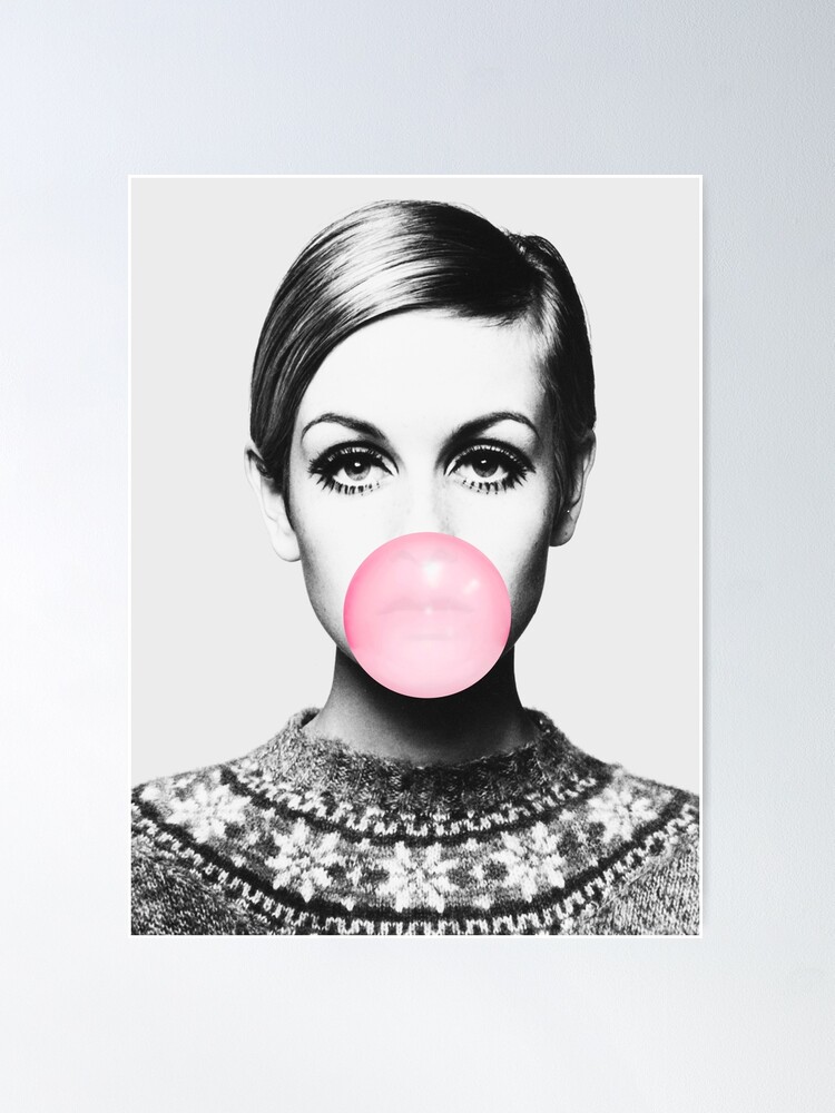 Thumbnail 2 of 3, Poster, Twiggy print, celebrity, Scandinavian, Nordic, Trendy print, Styled, Scandinavian art, Modern art, Wall art, Print, Minimalistic, Modern designed and sold by juliaemelian.