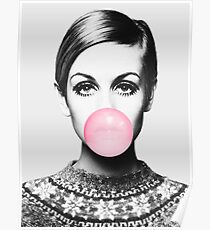 Twiggy print, celebrity, Scandinavian, Nordic, Trendy print, Styled, Scandinavian art, Modern art, Wall art, Print, Minimalistic, Modern Poster