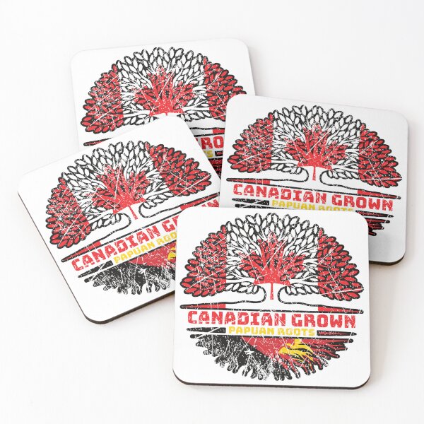 Item preview, Papua New Guinea Papuan Canadian Canada Tree Roots Flag designed and sold by FlagX.