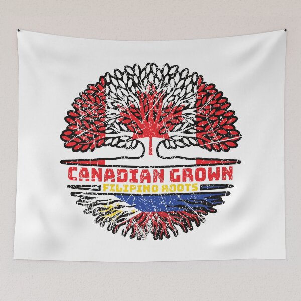 Item preview, Philippines Filipino Canadian Canada Tree Roots Flag designed and sold by FlagX.