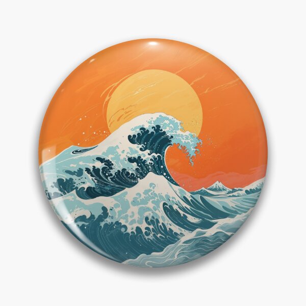 Item preview, Sakura Wave Art iPhone Case, 3D Cherry Blossom and Ocean Wave Protective Cover, Japanese Great Wave designed and sold by DeRosa3DDesigns.