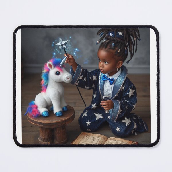 Item preview, black baby unicorn designed and sold by ikonicgallery.