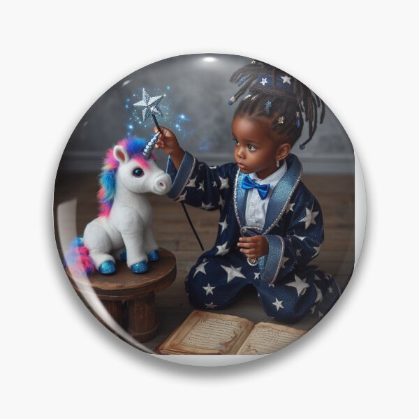 Item preview, black baby unicorn designed and sold by ikonicgallery.