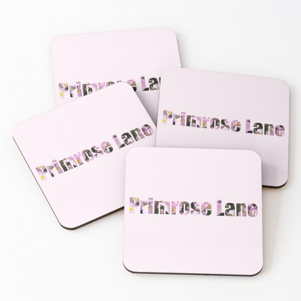 Item preview, Primrose Lane Street Name gift with pink primrose background designed and sold by TheMugDirectory.