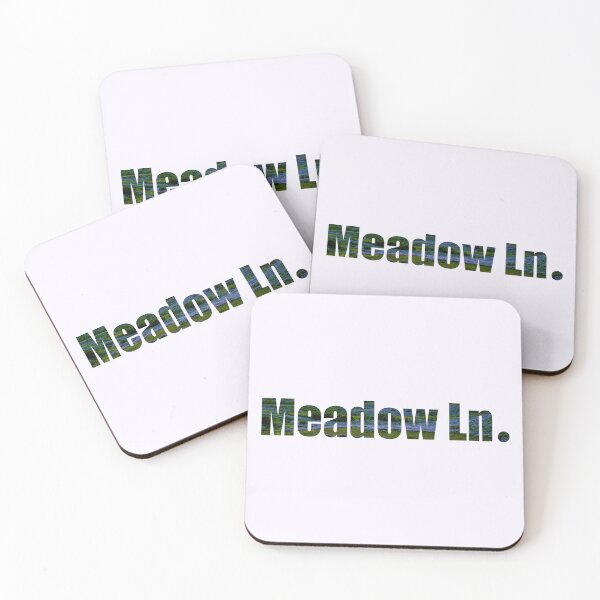 Item preview, Meadow Lane Street Name gift with lavender meadow background designed and sold by TheMugDirectory.