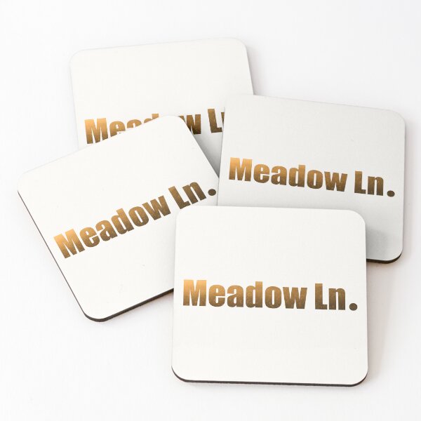 Item preview, Meadow Lane Street Name gift with golden meadow background designed and sold by TheMugDirectory.