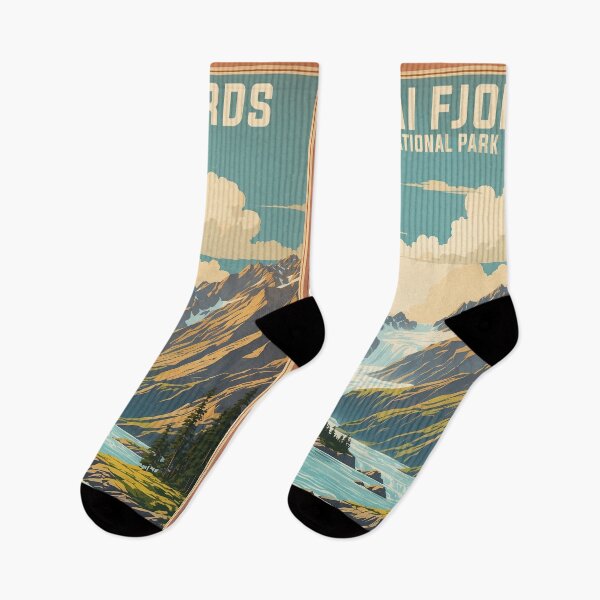 Item preview, Kenai Fjords National Park USA Vintage Travel Tourism  designed and sold by TravelersGems.