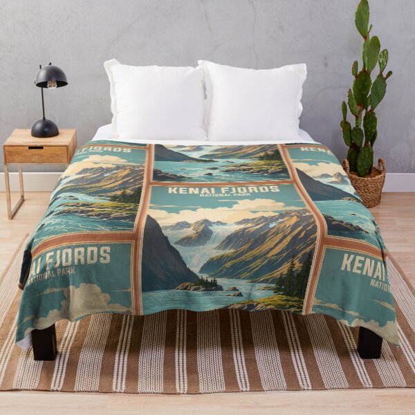Item preview, Kenai Fjords National Park USA Vintage Travel Tourism designed and sold by TravelersGems.
