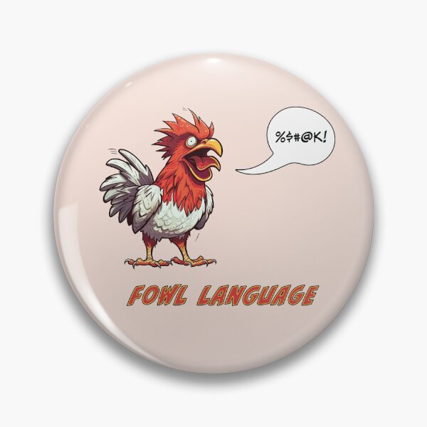 Item preview, Fowl Language - Chicken designed and sold by Mythic Legends Digital.