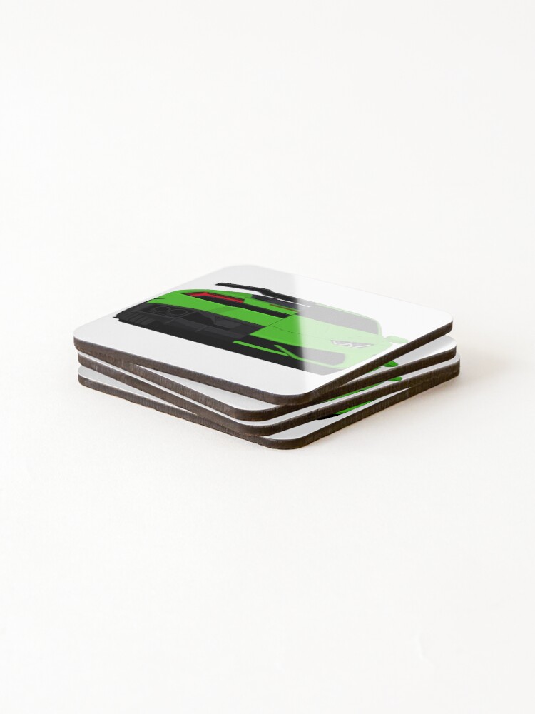 Thumbnail 4 of 5, Coasters (Set of 4), Front and Rear Split Lambo Design designed and sold by InjectedDesigns.