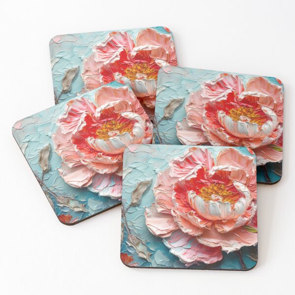 Item preview, Blossoming Flower: A Symphony in Blush and Blue designed and sold by DHarmonyStudio.