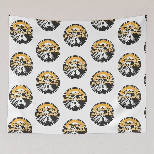 Item preview, Elevate Your Spirit Rock Climbing Motivation designed and sold by TKsTees.