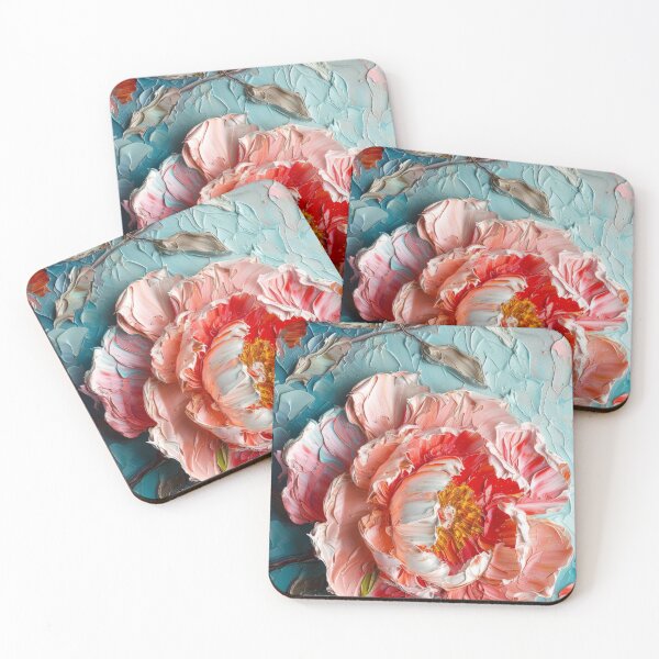 Item preview, Blossoming Flower: A Symphony in Blush and Blue designed and sold by DHarmonyStudio.