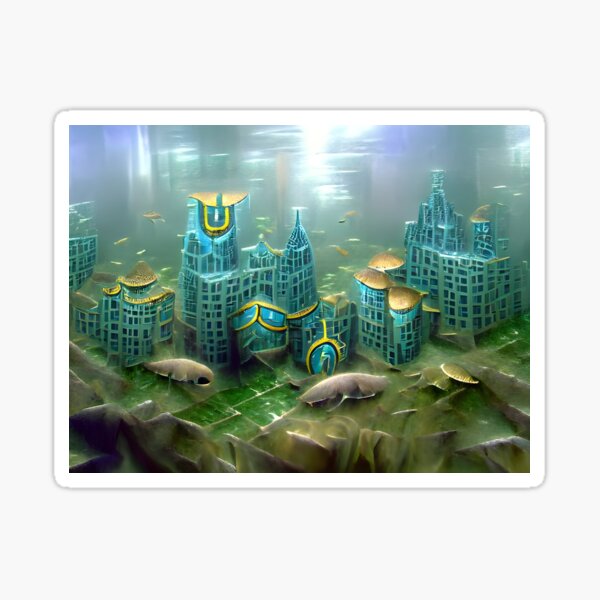 Ocean Manatee City Sticker