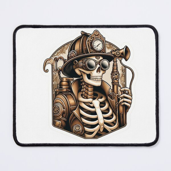 Item preview, Skeleton Steampunk Female Firefighter  designed and sold by BrinaandPops.