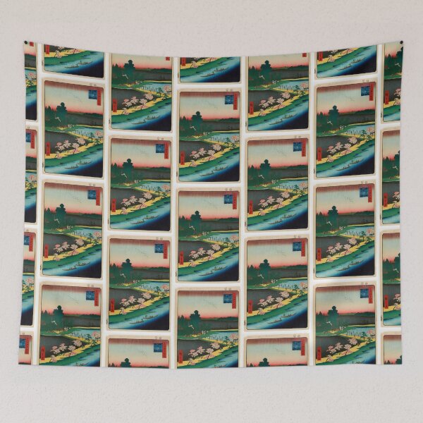 Item preview, Asuma Shrine and the Entwined Camphor, No. 31 in One Hundred Famous Views of Edo Utagawa Hiroshige   | Utagawa Hiroshige designed and sold by TeeARTHY.