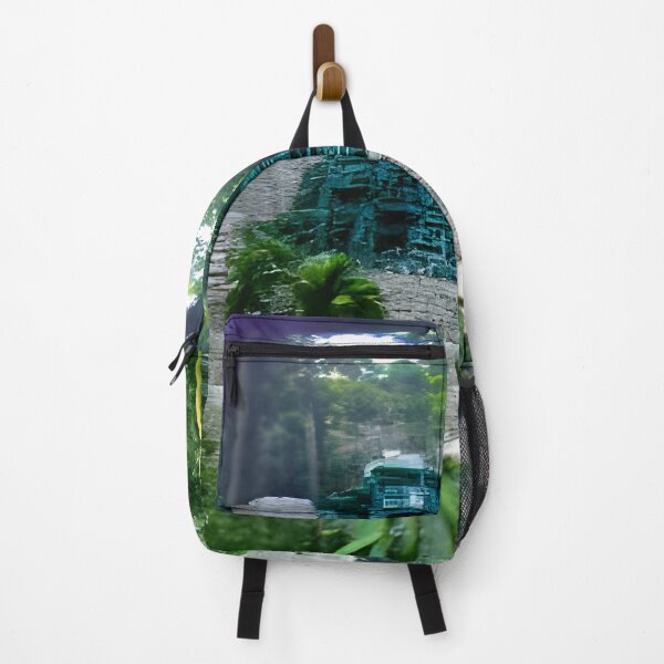 Item preview, Mayan Temple Paradise designed and sold by Icon Planet Art • Surrealist Realism Apparel & Homeware • Sam Blagburn.