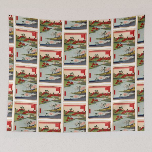 Item preview, Open Garden at Fukagawa Hachiman Shrine, No. 68 from One Hundred Famous Views of Edo Utagawa Hiroshige  | Utagawa Hiroshige designed and sold by TeeARTHY.