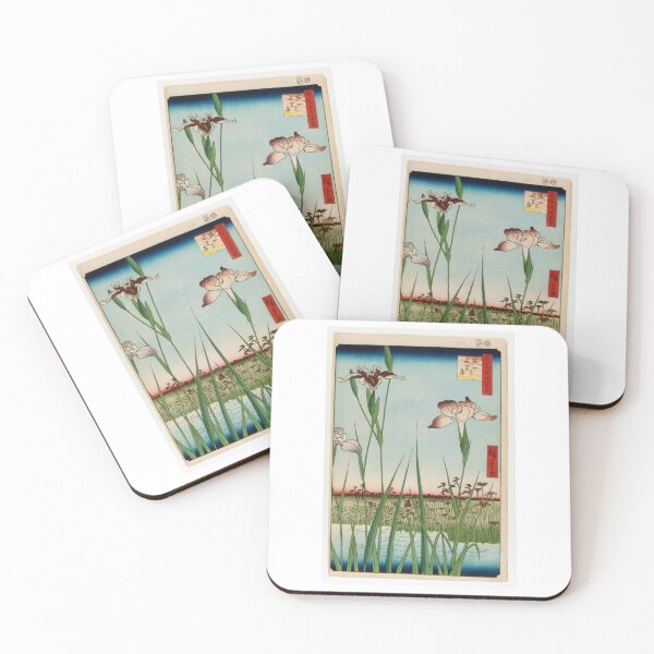 Item preview, Horikiri Iris Garden (Horikiri no Hanashobu), No. 64 from One Hundred Famous Views of Edo Utagawa Hiroshige  | Utagawa Hiroshige designed and sold by TeeARTHY.