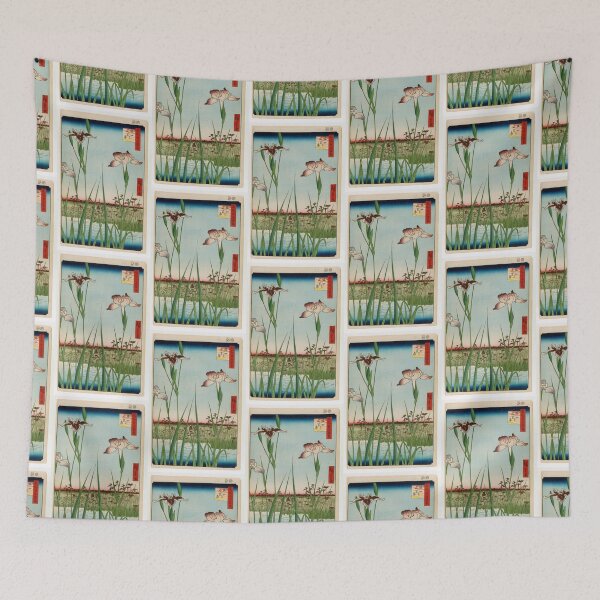 Item preview, Horikiri Iris Garden (Horikiri no Hanashobu), No. 64 from One Hundred Famous Views of Edo Utagawa Hiroshige  | Utagawa Hiroshige designed and sold by TeeARTHY.