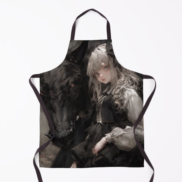 Item preview, Mysterious Intense Gothic Beast and Anime Girl designed and sold by bubblegoth.