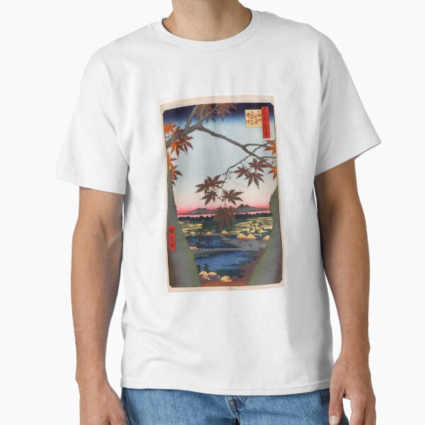 Item preview, Maple Trees at Mama, Tekona Shrine and Linked Bridge,  Utagawa Hiroshige  | Utagawa Hiroshige designed and sold by TeeARTHY.