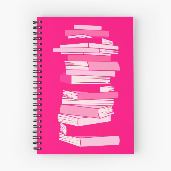 Item preview, Hot Pink Aesthetic Stack of Books designed and sold by KWZCreates.