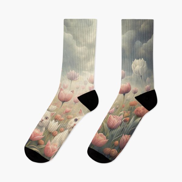 Item preview, Whiskers and Blooms: A Feline Fantasy Among Tulips designed and sold by Michael van der Hoorn.