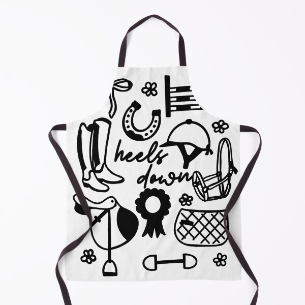 Item preview, “Heels Down” Equestrian Doodles designed and sold by DesignByRoseCo.
