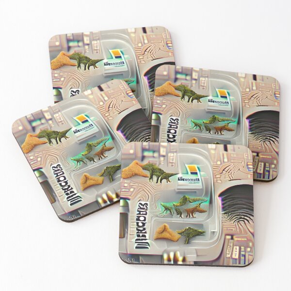Item preview, Dinoware Microchip designed and sold by Icon Planet Art • Surrealist Realism Apparel & Homeware • Sam Blagburn.