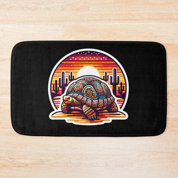 Item preview, African tribal design desert tortoise designed and sold by Taans-Creation.