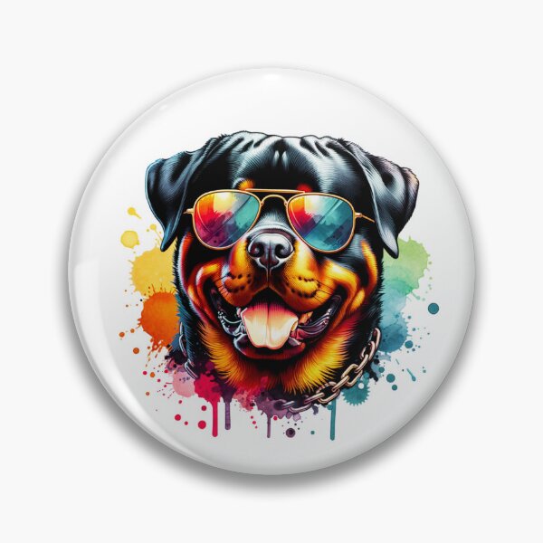 Item preview, Watercolor Rottweiler Wearing Sunglasses designed and sold by TheAnimalZ00.