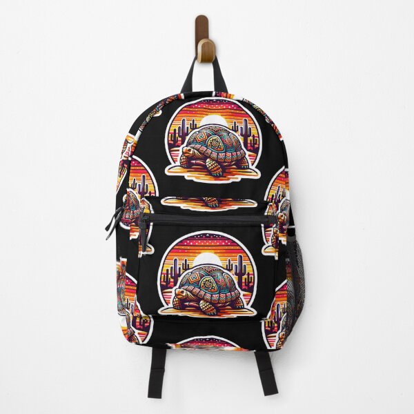 Item preview, African tribal design desert tortoise designed and sold by Taans-Creation.